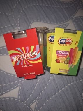 Smarties & Popsicle Scented Candle Set